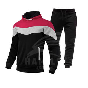 Survêtement d'hiver pour homme 2024, fabrication directe d'usine, design personnalisé en coton et polyester avec fermeture éclair supérieure pour le jogging - Product Image 2