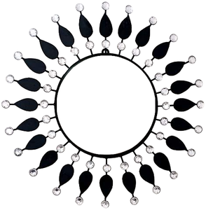 Espejo de Pared de Estilo Vintage Más Vendido en Metal para Decoración del Hogar, Villas y Salas de Estar, Espejo de Pared con Diseño de Hojas - Product Image 4