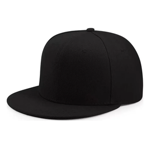 Casquettes de baseball structurées noires vierges à 6 panneaux avec logo personnalisé imperméable Streetwear Logo OEM - Product Image 4