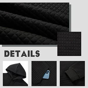 Nouveaux sweats à capuche pour hommes en tissu doux de haute qualité vente entière respirant personnalisé sur la conception de fermeture à glissière pour l'hiver sweats à capuche pour hommes - Product Image 4