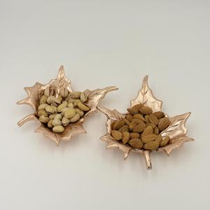 High Quality Custom Aluminium Decorative Dry Fruits Bowl Homes and <b>Garden</b> Wholesale Decoration Bowl With Copper Plated Finished - Product Image 3