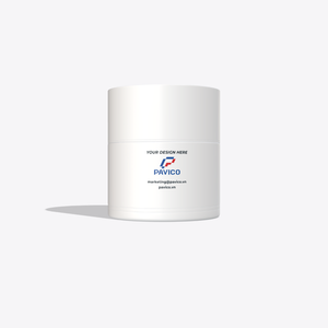 Double pot vide en plastique de 1oz 30g d'épaisseur PET cosmétique givré bleu crème de soin de la peau couvercle Vietnam Phu Tho Pavico ISO 9001 - Product Image 3