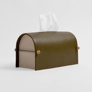 Caja de pañuelos de piel sintética de alta calidad con estructura fuerte y aspecto atractivo para el baño de lujo y el uso de la habitación de invitados - Product Image 3