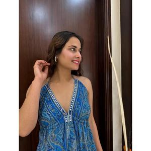 เสื้อผู้หญิงสไตล์โบฮีเมียนผ้าฝ้ายคุณภาพสูง พิมพ์ลายปัก งานปักคุณภาพดี รุ่นใหม่ล่าสุดปี 2025 แขนกุด ทรงปกติ สไตล์วินเทจ สำหรับฤดูร้อน - Product Image 2