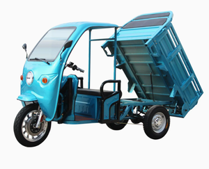 Tres ruedas blanco abierto eléctrico Piaggio triciclo Rickshaw 48V 350-500W Carro de carga para helado cerveza Pizza Crepe entrega - Product Image 2