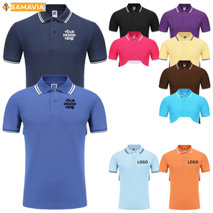 เสื้อโปโลทรงพอดีตัวสำหรับผู้ชายเสื้อโพลีเอสเตอร์100เปอร์เซ็นต์เสื้อโปโลแขนสั้นใส่สบายทนทานมีสไตล์ - Product Image 6