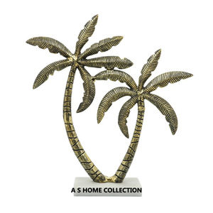 Aluminum Metal Marble Base <b>Unique</b> Shape Gold Finished Sculpture Modern <b>Home</b> Highest Demanding <b>Home</b> <b>Decorative</b> - Product Image 2