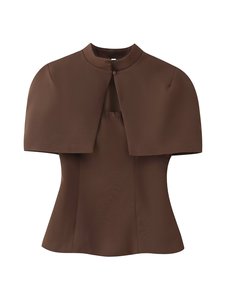 Conjunto de Dos Piezas Personalizado 2026 para Mujer, Top Sin Tirantes de Color Sólido y <span class=keywords><strong>Capa</strong></span> Cruzada, Atuendo Minimalista para la Noche, OEM/ODM por Fábrica China - Product Image 2