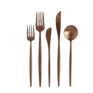 Nouveauté, ensemble cuillère et fourchette en métal, couverts personnalisés en acier argenté, couverts de mariage, ensemble de couteaux de cuisine - Product Image 5