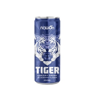 Energy Drink-bebida con taurina de Caffein, bebida con sabor a arándano, 250ml, Alu Delgado, marca NAWON HALAL - Product Image 1