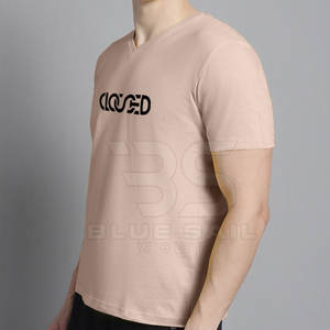 Lightweight Men V Neck <b>T</b> <b>Shirt</b> Soft Breathable Cotton For Gym Workout Casual And Outdoor Wear Men V Neck <b>T</b> <b>Shirt</b> - Product Image 4