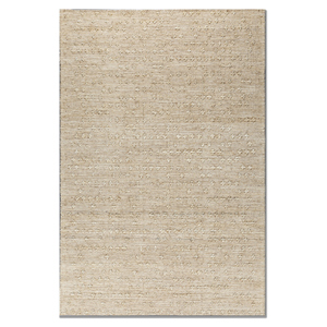 พรมปูพื้นลายทางสีเบจน้ำตาล Nomadic Threads รุ่น Pdjt-714 ทำจากปอกระเจาแบบทอแบน เหมาะสำหรับใช้ในบ้าน ห้องนอน ห้องนั่งเล่น และทางเดิน - Product Image 1