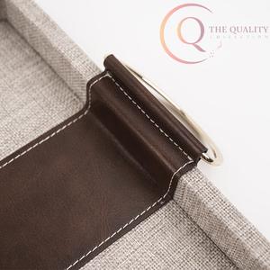 Plateau de service rectangulaire en bois de qualité supérieure avec poignées ergonomiques, conçu pour le confort et le style - Product Image 2