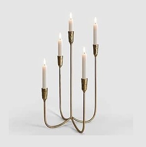 Décor de table de mariage à la maison attrayant fait à la main en métal t-light bougeoir pour les décorations de fête de luxe de noël - Product Image 1