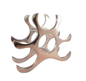 Porte-bouteilles en métal en aluminium coulé au sable de style moderne, très vendu, pour refroidisseur de vin pour les fêtes - Product Image 1