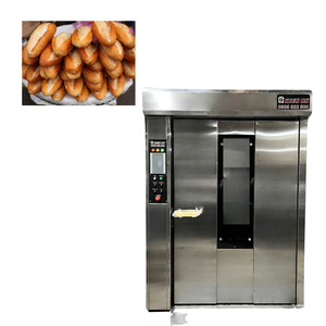 Certificat Iso Four Rotatif Avec Chariot 24-Tray Boulangerie Four À Pain Oem Wholesale 1. 200X1.900X2.002. 900 Four À Pain À Gaz Usine - Product Image 1