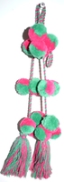 Attaches de rideaux décoratifs en polyester de haute qualité, motif diamant indien, pour textiles de maison, vêtements et téléphones portables, 100 % polyester, 4 pouces, fabriquées