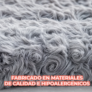 Tappetino/Cuscino Super Morbido in Finta Pelliccia per Cani/Gatti con Base Antiscivolo e Motivo Solido - Product Image 3