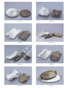 ถาดรองอาหารเซรามิกทนความร้อนเป็นมิตรต่อสิ่งแวดล้อมถาดสำหรับใช้ตกแต่งอาหารได้ - Product Image 4