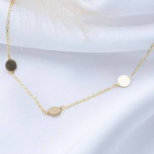 Vente en gros collier en argent sterling 925 avec pendentif de forme ronde charme plaqué rhodium style turc à la mode pour les mariages - Product Image 4