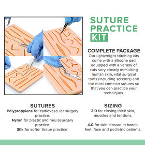 Kits d'étudiants de haute qualité 5 pièces avec porte-aiguille pince à épiler détartreur ciseaux Kits de bronzage pour étudiants chirurgicaux - Product Image 4