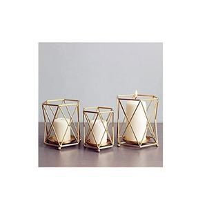 Ot-Soporte de vela de metal dorado para artículos decorativos del hogar y tamaño personalizado, precio barato con oferta - Product Image 2