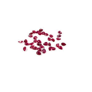 Natural Bangkok Ruby Faceted <b>Beads</b> 5x7mm 6x8mm Calibrated Pears Fine Quality Loose for DIY Jewelry Making Heat Treated <b>Red</b> - Product Image 4