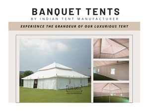 Diseño moderno de la tienda de Mughal blanca del exportador indio Decoraciones de lona de gran tamaño para bodas Fiestas Personalizado Nueva llegada - Product Image 2