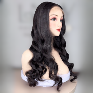 Prix d'usine Perruques ondulées en cheveux humains Closure HD Lace de vrais cheveux humains - Product Image 3