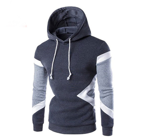 Sudadera con capucha de gran tamaño de estilo alemán de alta calidad personalizada para hombres patrón de rayas transpirables para invierno - Product Image 1