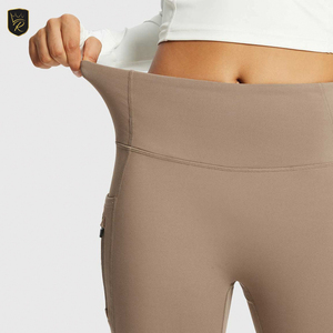 Pantalones de Yoga de Alta Calidad para Mujer, Corte Acampanado, Color Sólido, Secado Rápido, Suaves, Elásticos, Ecológicos, Ropa Deportiva Flexible para Yoga y Gimnasio - Product Image 6