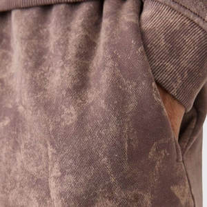 Sudaderas con capucha para hombre 100% algodón DTG estampado chándal peso pesado hecho en fábrica Puff estampado ácido lavado sudor traje - Product Image 6