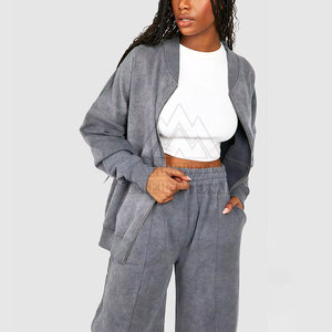 Chándal de Invierno para Mujer, Último Diseño, Talla Personalizada, Lavado Ácido, Venta al por Mayor, Chándal Cómodo para Mujer - Product Image 6