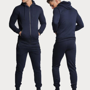 Ensembles de survêtements d'hiver à fermeture éclair pour hommes pantalons de survêtement et sweat à capuche deux pièces survêtement de sport personnalisé des meilleurs fabricants - Product Image 1