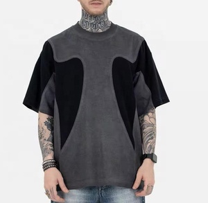 เสื้อยืดสตรีทแวร์แบบกำหนดเองสำหรับผู้ชาย 200gsm 250gsm 260gsm 280gsm 300gsm เสื้อผ้าพิมพ์ลายสกรีน เสื้อยืดเปล่า - Product Image 2