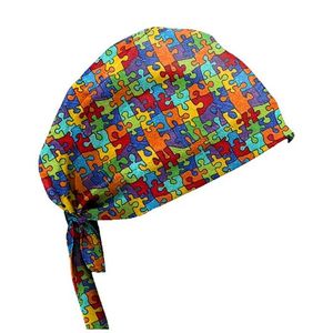 Gorro de fregado a granel, venta al por mayor, mezcla de algodón a granel, parte trasera elástica, Impresión de logotipo personalizado, ropa de trabajo clínica, gorras de fregado asequibles - Product Image 4