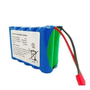 Ansmann 10s1p 2000mAh tùy chỉnh Pin gói NiMH pin 12V cho năng lượng mặt trời hệ thống