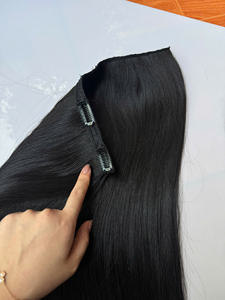 Extensiones de Cabello con Clip, 100% Cabello Humano Real, Extensiones de Cabello Natural Negro Remy Vietnamita para Mujer - Product Image 3