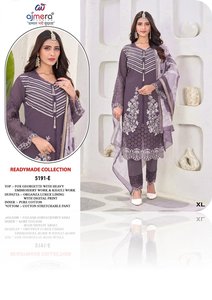 Traje Tradicional Pakistaní para Mujer, Kurti Shalwar Kameez, Estilo Étnico Indio, Elegante, Cómodo, para Fiesta - Product Image 5