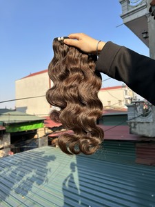 มัดผมมนุษย์สีน้ำตาลเข้มผมดิบจากเวียดนามเกรด12A - Product Image 2