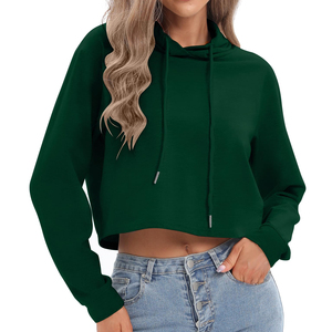 เสื้อฮู้ดแบบสวมหัวอเนกประสงค์สำหรับผู้หญิงสีพื้นเหมาะสำหรับลุคสปอร์ตสตรีทแวร์หรือแฟชั่น-บริการขายส่ง - Product Image 1