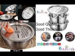 Tazón de Servir de Metal de Estilo Clásico, Tazón de Acero Inoxidable para Alimentos, Vajilla Atemporal para Mesa, Plato para Servir Ensaladas y Frutas, Cocina - Product Image 3