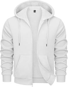 Sweat à capuche en éponge française personnalisé de haute qualité surdimensionné 280g poids lourd solide 100% coton hiver - Product Image 3