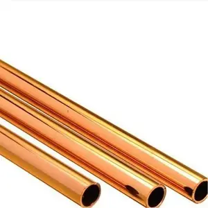 Pipe Scrap CuZn5 C21000 H96 Copper Pancake Coil Cooper Pipe Straight Cooper Pipe And Capillary Tube 0.3mm~80mm 2mm~610mm