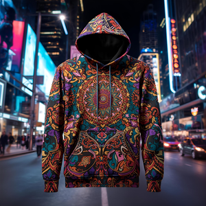 Sudadera con Capucha Estilo Dubái para Invierno, Unisex, de Poliéster/Nylon, con Forro Polar, Bordado con Logotipo Personalizado, Opciones OEM/ODM - Product Image 4