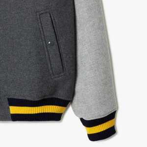 แฟชั่นที่กําหนดเองUnisexหนังแขนChenilleเย็บปักถักร้อยPatched Varsityแจ็คเก็ตVINTAGE Streetwearแจ็คเก็ตเบสบอลสําหรับชาย - Product Image 5