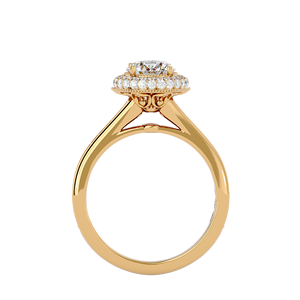 Anillo de Compromiso de Diamante Solitario de Laboratorio de Lujo, 1ct 2ct D VVS Redondo, Anillo de Joyería de Oro Sólido de 10k - Product Image 6