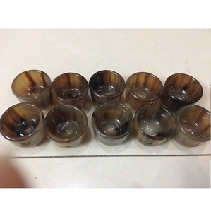 Viking Horn Verre à liqueur écologique poli 60ml pour vodka bière whisky-Buffalo Horn Tequila Shots - Product Image 4