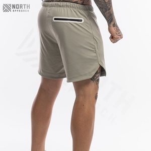 Pantalones Cortos Deportivos de Poliéster para Hombre con Logotipo Personalizado de Alta Calidad, Transpirables, de Secado Rápido, Casuales, para Entrenamiento, Ecológicos, Sólidos - Product Image 2