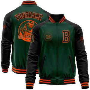 Veste universitaire en laine d'hiver personnalisée pour hommes, design de bombardier de basket-ball, logo avant du collège - Product Image 1